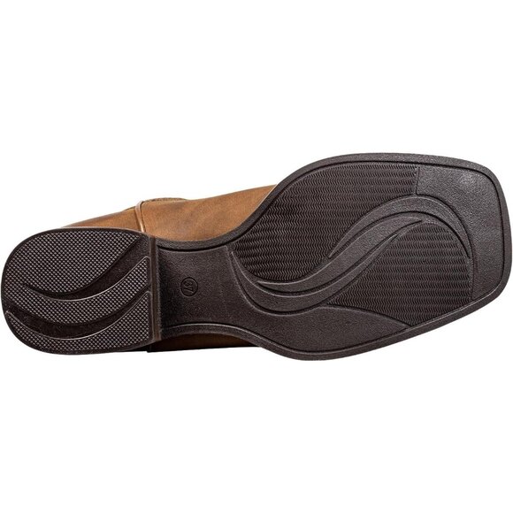 SheSole Womens Turquoise-brown Wide Calf Square Toe Western Fashion Cowgirl Boot - Picture 9 of 9